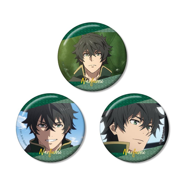 『盾の勇者の成り上がり Season 4』岩谷尚文 場面写グリッター缶バッジ3個セット